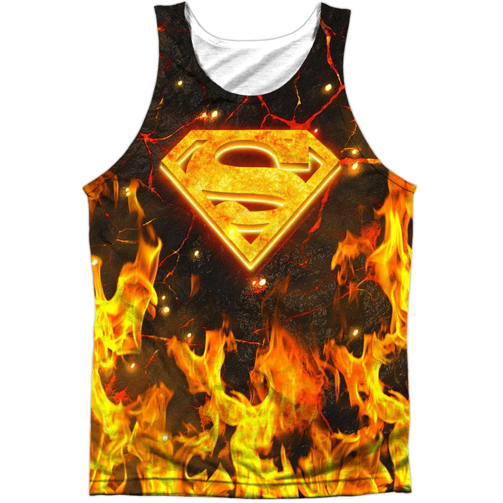 Fire Logo 100% Poly Mens Tank(Superman Fire Logo 100 Poly Mens Tank 349701) 3 Fire Logo 100% Poly Mens Tank(Superman Fire Logo 100 Poly Mens Tank 349701)