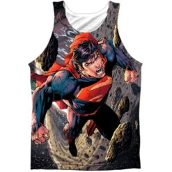 Up Up 100% Poly Front/Back Print Mens Tank(Superman Up Up 100 Poly Front Back Print Mens Tank 349706)