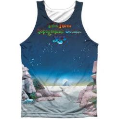 Yes! Topographic Oceans 100% Poly Front/Back Print Mens Tank(Yes Topographic Oceans 100 Poly Front Back Print Mens Tank 353770)