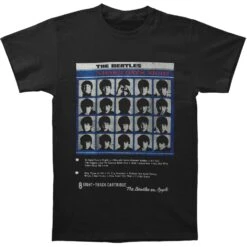 Hard Day's Night 8 Track Slim Fit T-shirt(Beatles Hard Day S Night 8 Track Slim Fit T Shirt 376454)