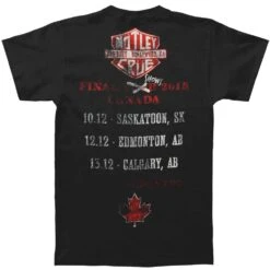 Canadian Tour T-shirt(Motley Crue Canadian Tour T Shirt 377277) 5 Canadian Tour T-shirt(Motley Crue Canadian Tour T Shirt 377277) -ROCABILIA CLOTHING SALE 377277B
