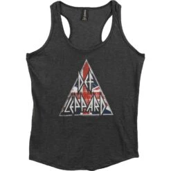 Union Jack Pyramid Womens Tank(Def Leppard Union Jack Pyramid Womens Tank 377667)