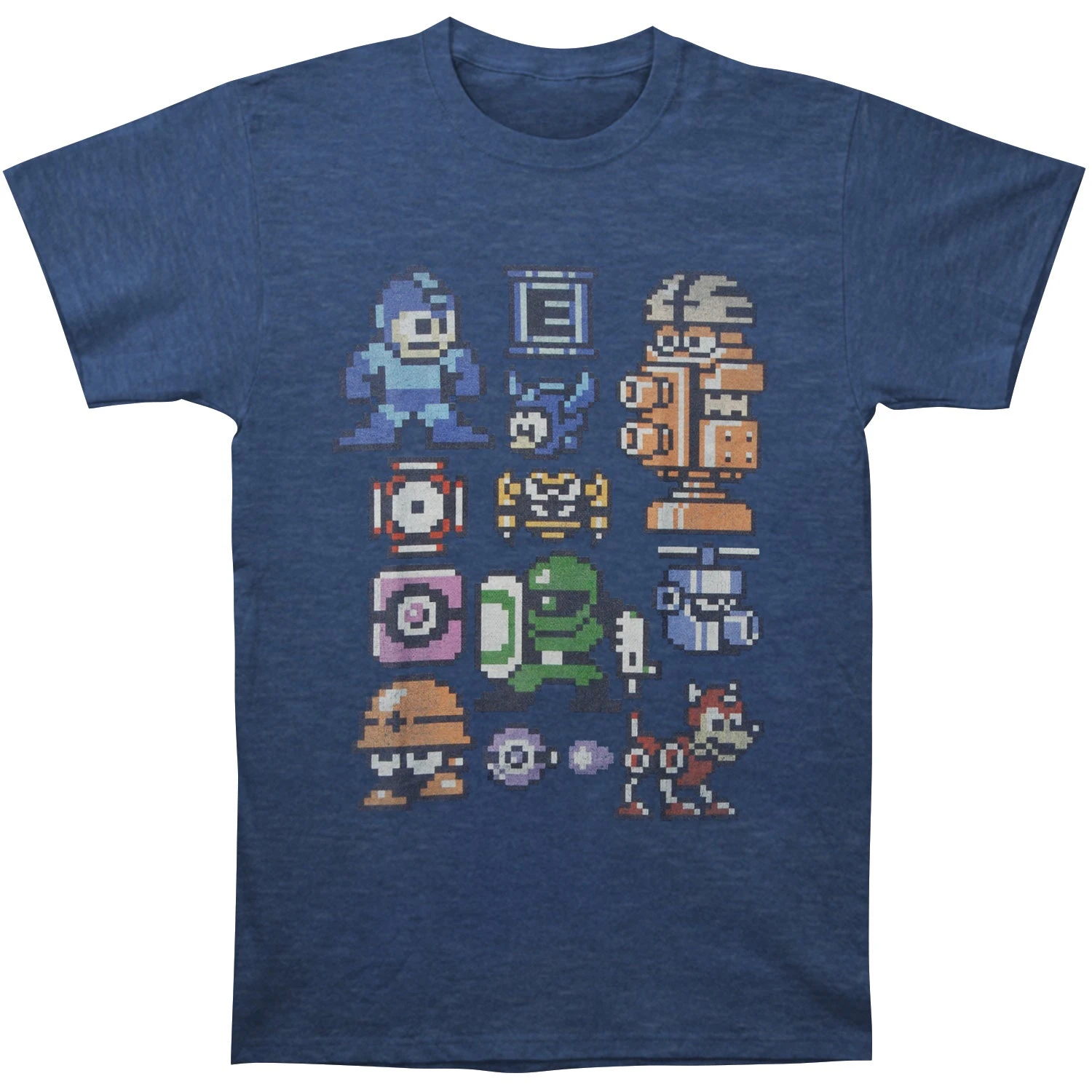 Characters Slim Fit T-shirt(Mega Man Characters Slim Fit T Shirt 377731) 3 Characters Slim Fit T-shirt(Mega Man Characters Slim Fit T Shirt 377731)