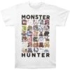 Collage Slim Fit T-shirt(Monster Hunter Collage Slim Fit T Shirt 377755) -ROCABILIA CLOTHING SALE 377755F
