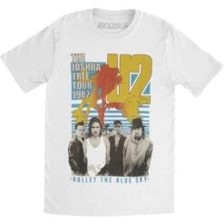 Bullet The Blue Sky Mens Soft T Slim Fit T-shirt(U2 Bullet The Blue Sky Mens Soft T Slim Fit T Shirt 379781)