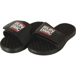 Logo Slides Flip Flops(Run Dmc Logo Slides Flip Flops 380338)