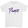 Purple Prince Logo White T-shirt(Prince Purple Prince Logo White T Shirt 380497)