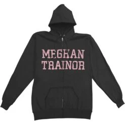 Bass Zippered Hooded Sweatshirt(Meghan Trainor Bass Zippered Hooded Sweatshirt 381011)