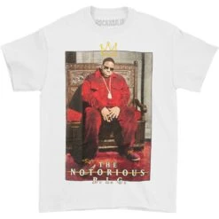 Biggie Crown Throne T-shirt(Notorious B I G Biggie Crown Throne T Shirt 381478)