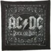 AC/DC Rock Or Bust World 2016 Bandana(Ac Dc Rock Or Bust World 2016 Bandana 384535) -ROCABILIA CLOTHING SALE 384535F