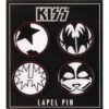Pewter Pin Badge(Kiss Pewter Pin Badge 384971) 1 Pewter Pin Badge(Kiss Pewter Pin Badge 384971) -ROCABILIA CLOTHING SALE 384971F