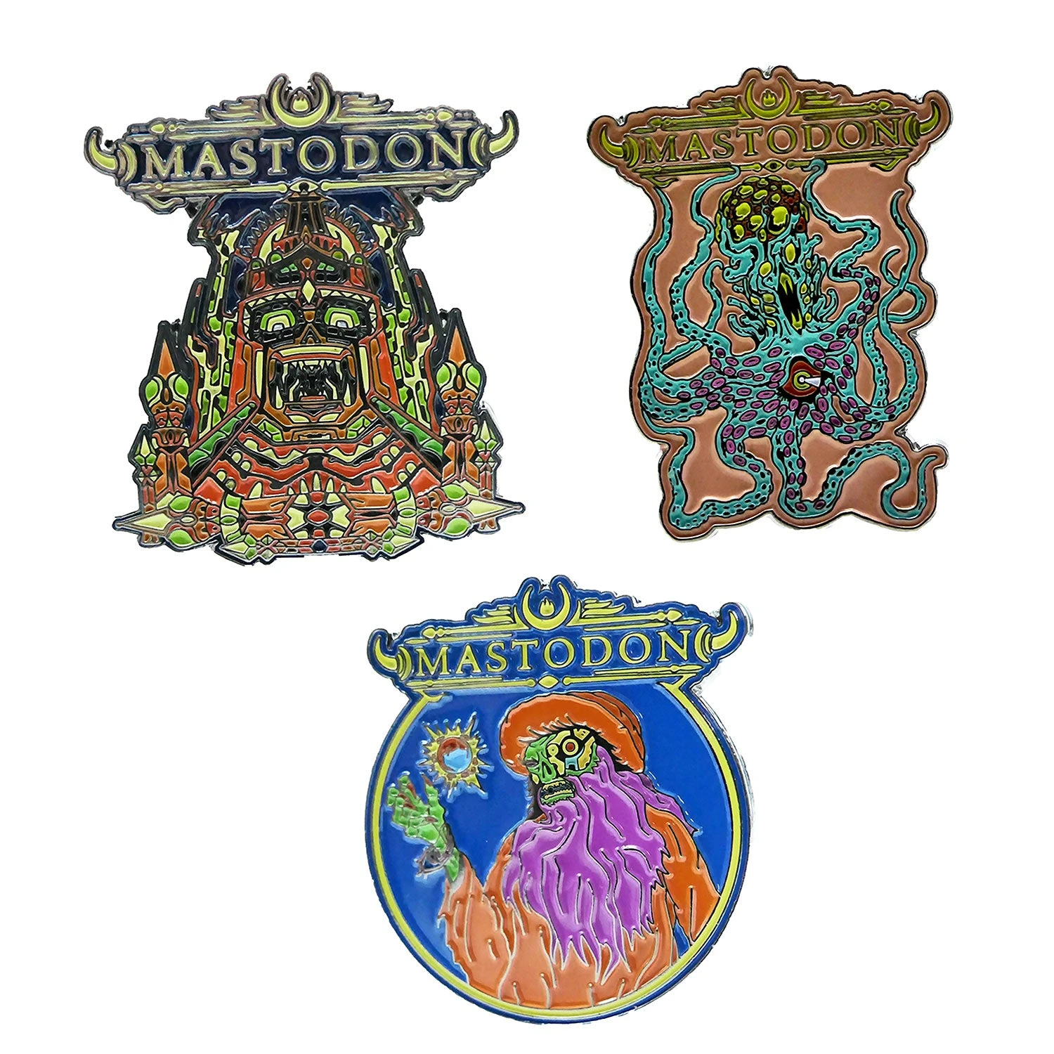 Enamel Pin Set Pewter Pin Badge(Mastodon Enamel Pin Set Pewter Pin Badge 396105) 3 Enamel Pin Set Pewter Pin Badge(Mastodon Enamel Pin Set Pewter Pin Badge 396105)