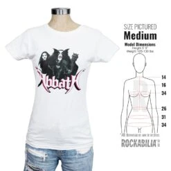 Band Shirt Womens Junior Top(Abbath Band Shirt Womens Junior Top 397786) -ROCABILIA CLOTHING SALE 397786S