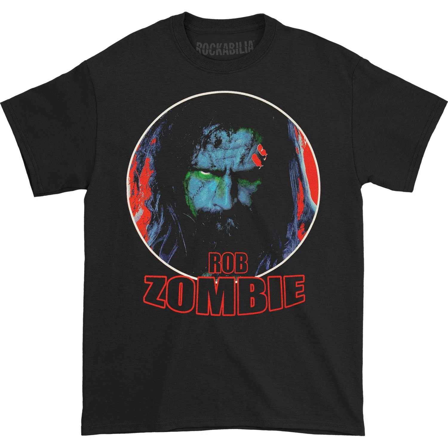 Blue Face T-shirt(Rob Zombie Blue Face T Shirt 398233) 3 Blue Face T-shirt(Rob Zombie Blue Face T Shirt 398233)