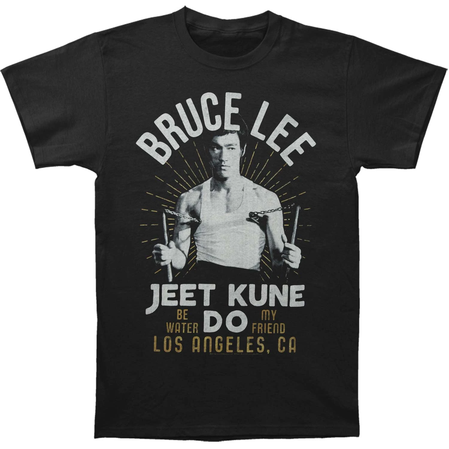 White Gold T-shirt(Bruce Lee White Gold T Shirt 398608) 3 White Gold T-shirt(Bruce Lee White Gold T Shirt 398608)