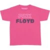 Pink White Outline Kids Childrens T-shirt(Pink Floyd Pink White Outline Kids Childrens T Shirt 398888)