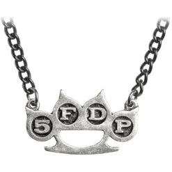 Knuckle Duster Pendant Necklace(Five Finger Death Punch Knuckle Duster Pendant Necklace 399830)