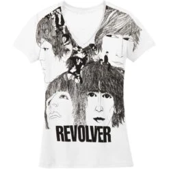 Revolver V-Neck Baby Doll Junior Top(Beatles Revolver V Neck Baby Doll Junior Top 401134)