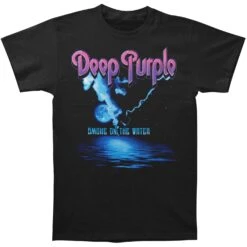 Smoke On The Water Slim Fit T-shirt(Deep Purple Smoke On The Water Slim Fit T Shirt 401850)