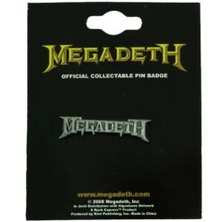 Chrome Logo Pewter Pin Badge(Megadeth Chrome Logo Pewter Pin Badge 402310)