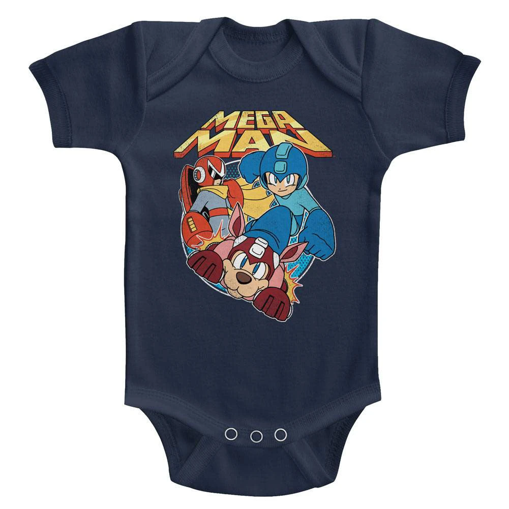 Flat Colors Kids Bodysuit(Mega Man Flat Colors Kids Bodysuit 402551) 3 Flat Colors Kids Bodysuit(Mega Man Flat Colors Kids Bodysuit 402551)