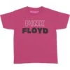 Pink White Outline Kids Childrens T-shirt(Pink Floyd Pink White Outline Kids Childrens T Shirt 402583)