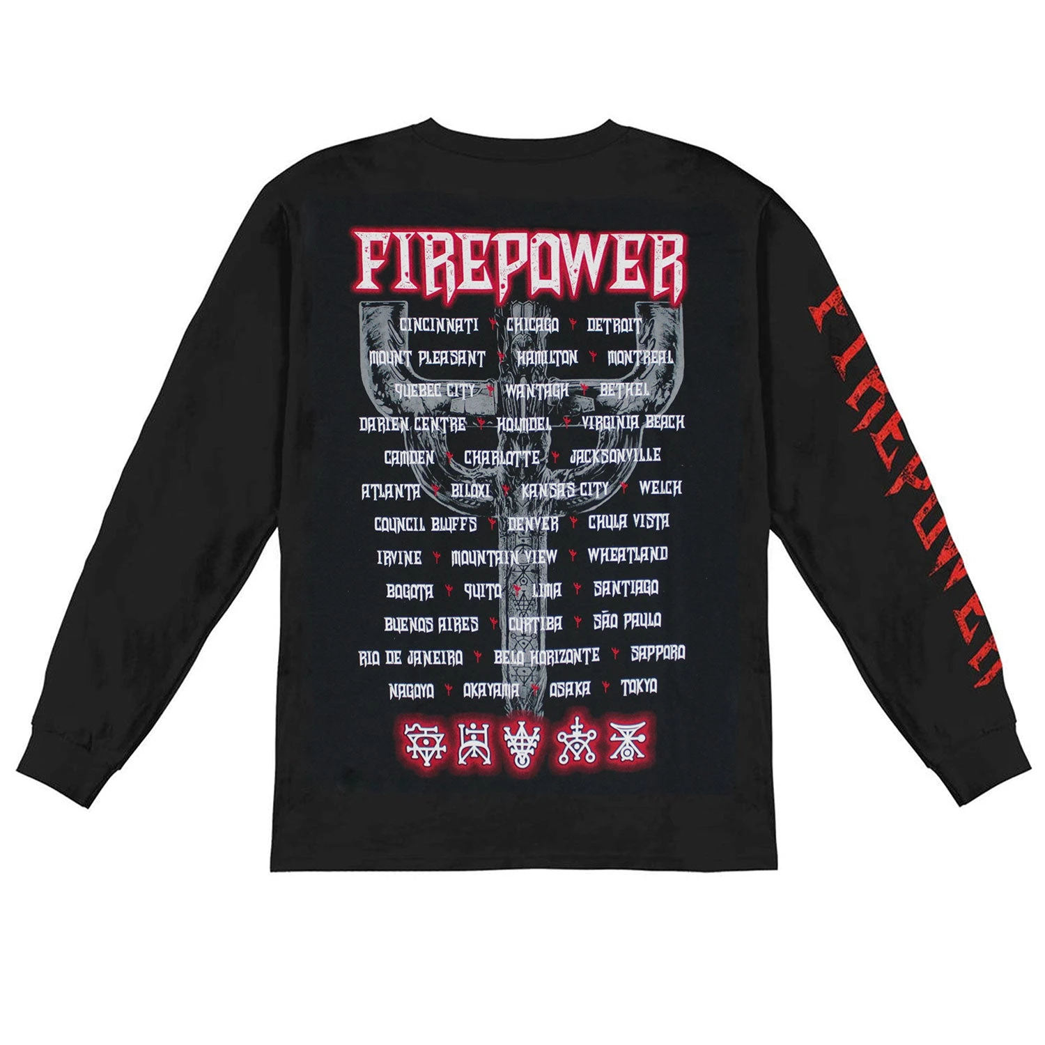 Emblem City 2018 Firepower Tour Long Sleeve(Judas Priest Emblem City 2018 Firepower Tour Long Sleeve 403200) 4 Emblem City 2018 Firepower Tour Long Sleeve(Judas Priest Emblem City 2018 Firepower Tour Long Sleeve 403200) - Image 2