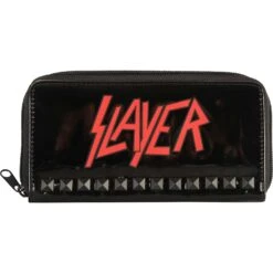 Studded Vinyl Zip Wallet Girls Wallet(Slayer Studded Vinyl Zip Wallet Girls Wallet 403802)