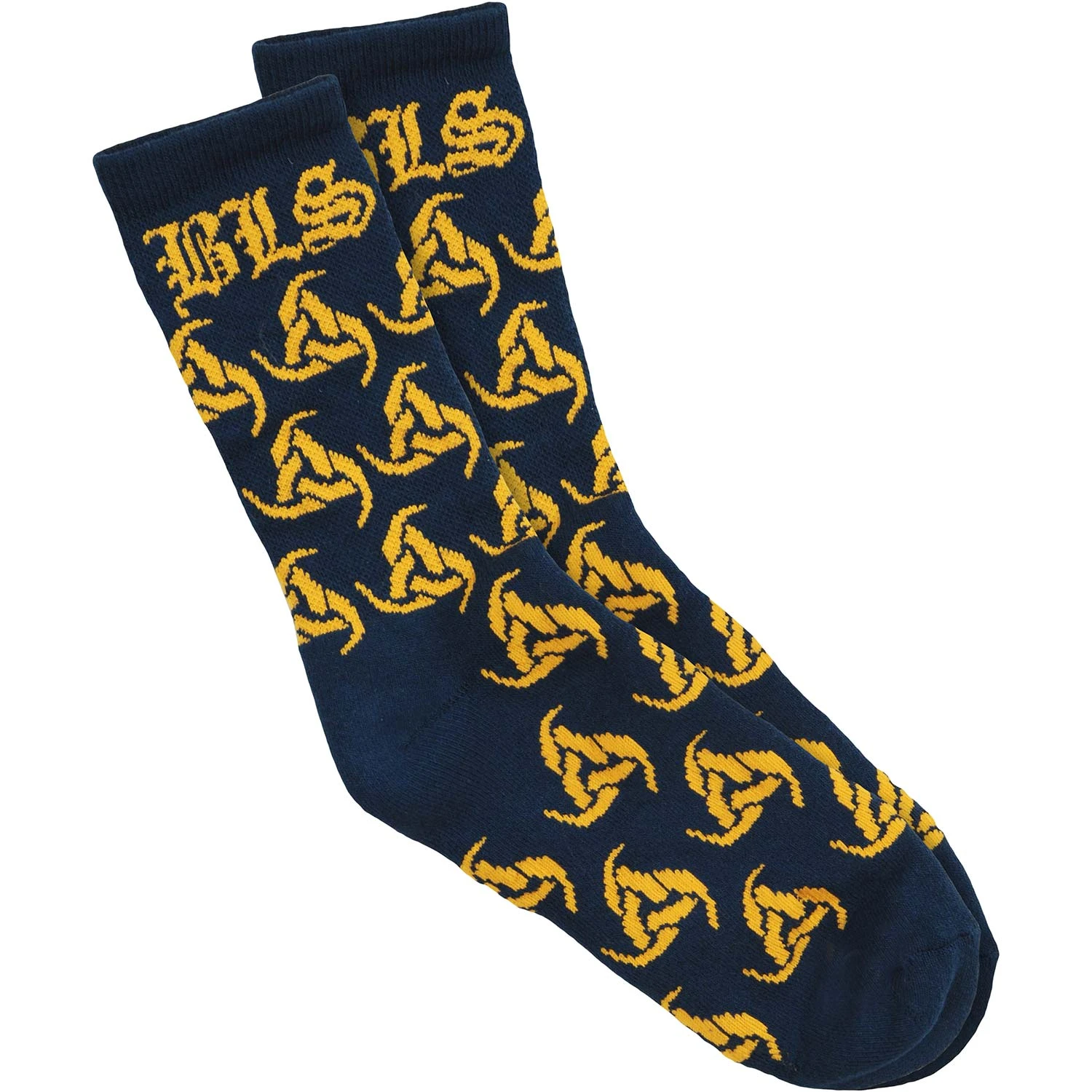Navy & Gold Odin Socks Socks(Black Label Society Navy Gold Odin Socks Socks 411873) 3 Navy & Gold Odin Socks Socks(Black Label Society Navy Gold Odin Socks Socks 411873)