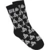 Black & White Odin Socks Socks(Black Label Society Black White Odin Socks Socks 411874) -ROCABILIA CLOTHING SALE 411874F