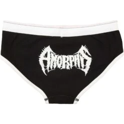 White Logo Ladies Briefs Underwear(Amorphis White Logo Ladies Briefs Underwear 411995)