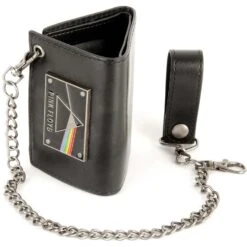 Dark Side Metal Badge Chain Wallet Tri-Fold Wallet(Pink Floyd Dark Side Metal Badge Chain Wallet Tri Fold Wallet 412782)