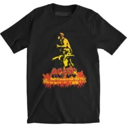 AC/DC Bonfire Slim Fit T-shirt(Ac Dc Bonfire Slim Fit T Shirt 412799)