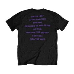 Masters Of Reality Album (Back Print) Slim Fit T-shirt(Black Sabbath Masters Of Reality Album Back Print Slim Fit T Shirt 412927) -ROCABILIA CLOTHING SALE 412927B