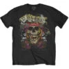 Trashy Skull (Back Print) Slim Fit T-shirt(Guns N Roses Trashy Skull Back Print Slim Fit T Shirt 413541) -ROCABILIA CLOTHING SALE 413541F
