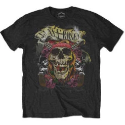 Trashy Skull (Back Print) Slim Fit T-shirt(Guns N Roses Trashy Skull Back Print Slim Fit T Shirt 413541)