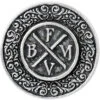 Disc Pewter Pin Badge(Bullet For My Valentine Disc Pewter Pin Badge 413619) -ROCABILIA CLOTHING SALE 413619F
