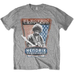 Electric Ladyland Slim Fit T-shirt(Jimi Hendrix Electric Ladyland Slim Fit T Shirt 413672)