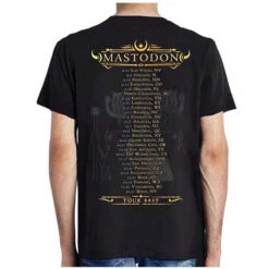 Emperor Of Sand Autumn 2017 (Ex Tour) Slim Fit T-shirt(Mastodon Emperor Of Sand Autumn 2017 Ex Tour Slim Fit T Shirt 413929) -ROCABILIA CLOTHING SALE 413929B