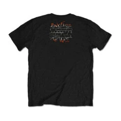 The Wall Meadow With Back Print Slim Fit T-shirt(Pink Floyd The Wall Meadow With Back Print Slim Fit T Shirt 414423) -ROCABILIA CLOTHING SALE 414423B