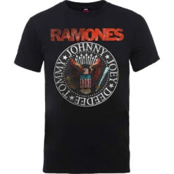 Vintage Eagle Seal Slim Fit T-shirt(Ramones Vintage Eagle Seal Slim Fit T Shirt 414737)