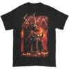 Goat Skull Slim Fit T-shirt(Slayer Goat Skull Slim Fit T Shirt 414857) 1 Goat Skull Slim Fit T-shirt(Slayer Goat Skull Slim Fit T Shirt 414857) -ROCABILIA CLOTHING SALE 414857F