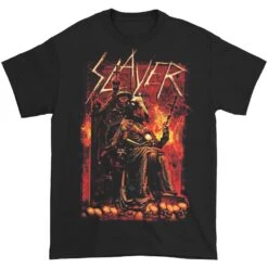 Goat Skull Slim Fit T-shirt(Slayer Goat Skull Slim Fit T Shirt 414857)