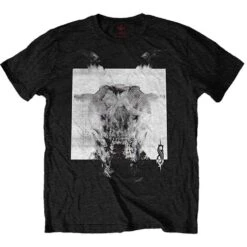 Devil Single - Black & White (Back Print) Slim Fit T-shirt(Slipknot Devil Single Black White Back Print Slim Fit T Shirt 414911)
