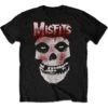 Blood Drip Skull Slim Fit T-shirt(Misfits Blood Drip Skull Slim Fit T Shirt 416507) -ROCABILIA CLOTHING SALE 416507F