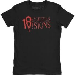 Simple Girls' T Junior Top(Eighteen Visions Simple Girls T Junior Top 417657)