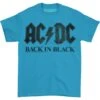 AC/DC Back In Black T-shirt(Ac Dc Back In Black T Shirt 418049) -ROCABILIA CLOTHING SALE 418049F