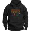Logo, Faces & Icons Hooded Sweatshirt(Kiss Logo Faces Icons Hooded Sweatshirt 418530) -ROCABILIA CLOTHING SALE 418530F