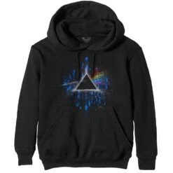 Dark Side Of The Moon Blue Splatter Hooded Sweatshirt(Pink Floyd Dark Side Of The Moon Blue Splatter Hooded Sweatshirt 418559)