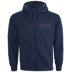 Classic Crest (Back Print) Zippered Hooded Sweatshirt(Queen Classic Crest Back Print Zippered Hooded Sweatshirt 418574)
